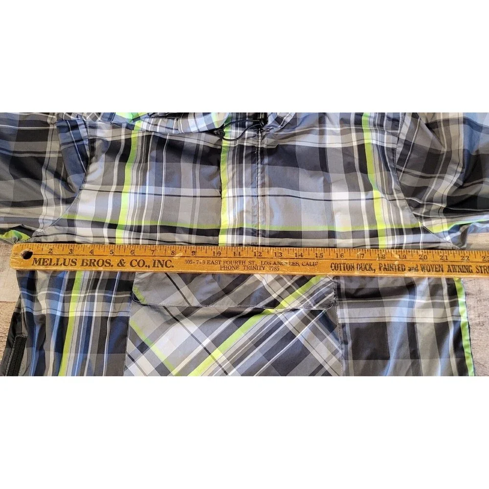 Vintage Nike Sportswear Hooded Windbreaker Pullover Plaid Size M - Picture 7 of 14